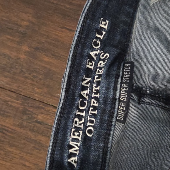 American Eagle Dark Blue Jean Shorts - Picture 3 of 4